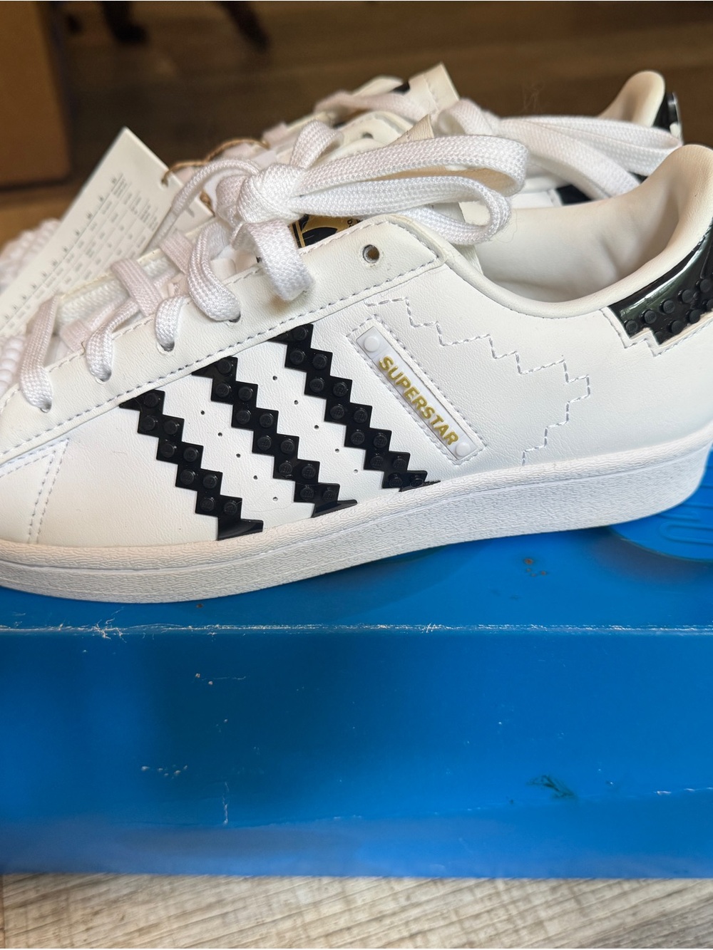 adidas x LEGO White Chunky Lace-Up Sneakers